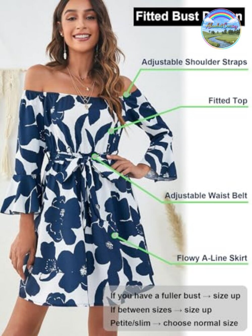 Off Shoulder Ruffle Sleeve Mini Dress